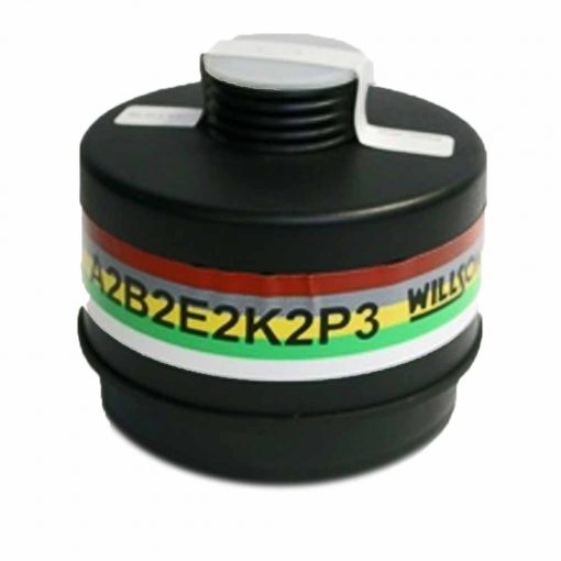 Kombinirani plastični filter sa Rd40 načinom spajanja za jednofilterske maske sa Rd40 konektorom (Optifit, N5400-Class 2). Štiti od organskih i anorganskih isparavanja, sumporovog(IV)oksida, amonijaka i sitnih čestica. Testiran prema standardima EN 14387 i EN 143. Zbog specifičnog oblika osigurava lagano disanje, a plastično tijelo filtera omogućuje korištenje u zonama gdje metal nije dozvoljen, kao i u nuklearnoj industriji.