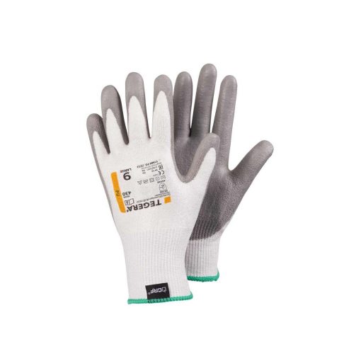 Rukavice Tegera 430 imaju dobru otpornost na presijecanje razine 3. Zahvaljujući CRF (Cut Resistant Fibre) tehnologiji, razvijenoj upravo od Ejendalsa osim zaštite od presijecanja pružaju izvrsnu taktilnu osjetljivost.
