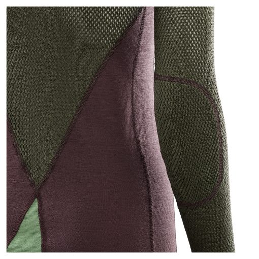102730-248 Aclima WoolNet Hybrid ženska majica dugih rukava Crew Neck detail