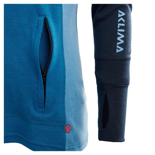 104078-263 Aclima WarmWool ženska hoodie dugih rukava sa zipom rukav