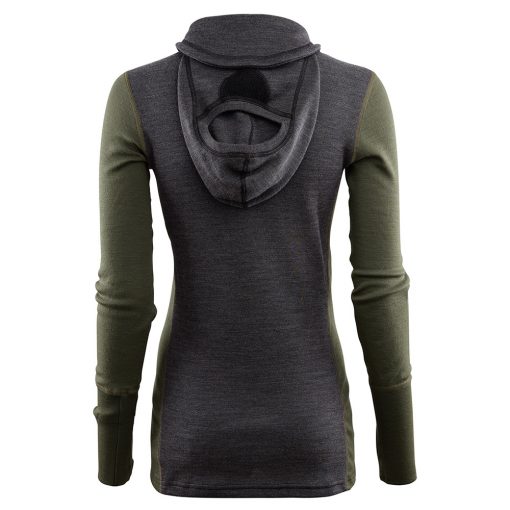 104078-284 Aclima WarmWool ženska hoodie dugih rukava sa zipom zadnja strana