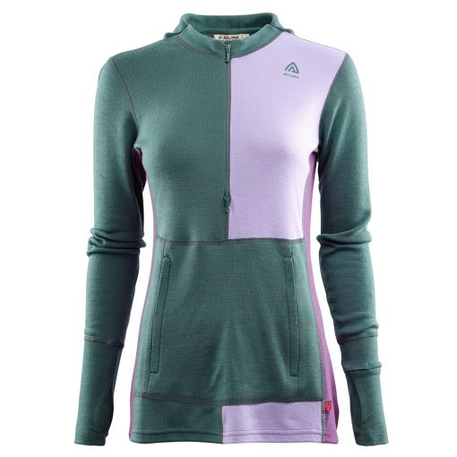 104078-300 Aclima WarmWool ženska hoodie dugih rukava sa zipom prednja strana
