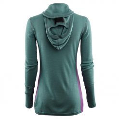 104078-300 Aclima WarmWool ženska hoodie dugih rukava sa zipom zadnja strana