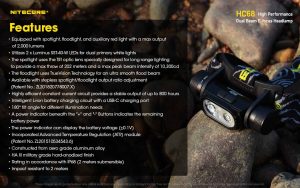Nitecore HC68 naglavna svjetiljka