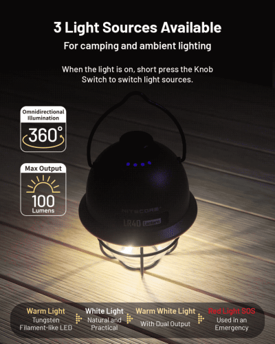 Nitecore LR40 kamping svjetiljka Unimex-Outdoor
