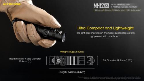 Nitecore MH12SE ručna svjetiljka Unimex