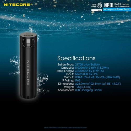 Nitecore NPB1 prijenosna baterija Unimex