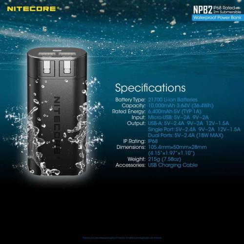 Nitecore NPB2 prijenosna baterija Unimex