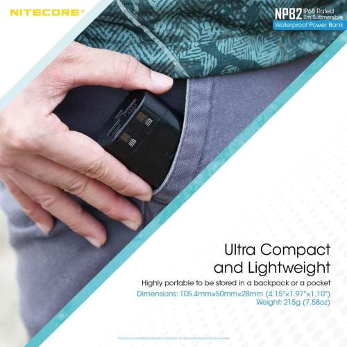Nitecore NPB2 prijenosna baterija Unimex