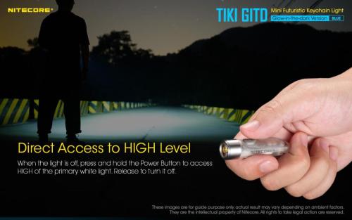 Nitecore TIKI GITD BLUE privjesak svjetiljka Unimex