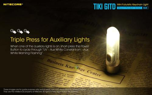 Nitecore TIKI GITD BLUE privjesak svjetiljka Unimex