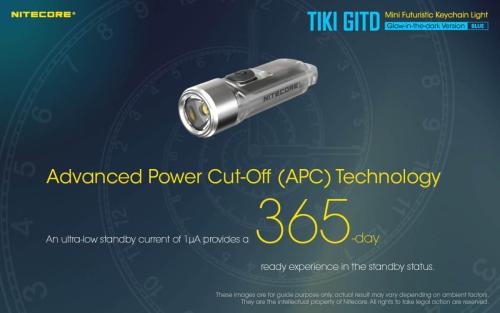 Nitecore TIKI GITD BLUE privjesak svjetiljka Unimex