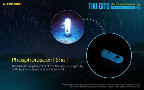 Nitecore TIKI GITD BLUE privjesak svjetiljka Unimex