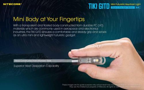 Nitecore TIKI GITD BLUE privjesak svjetiljka Unimex