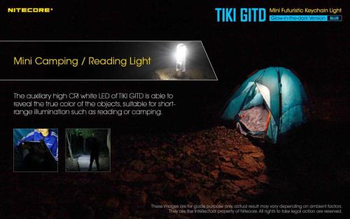 Nitecore TIKI GITD BLUE privjesak svjetiljka Unimex