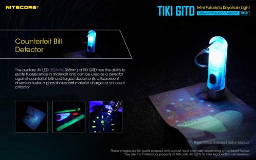Nitecore TIKI GITD BLUE privjesak svjetiljka Unimex
