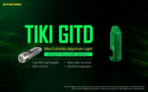 Nitecore TIKI GITD GREEN privjesak svjetiljka Unimex-Outdoor
