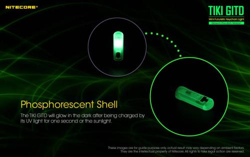 Nitecore TIKI GITD GREEN privjesak svjetiljka Unimex-Outdoor