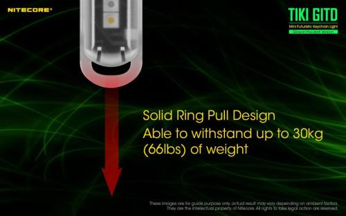 Nitecore TIKI GITD GREEN privjesak svjetiljka Unimex-Outdoor