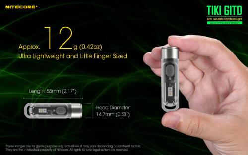 Nitecore TIKI GITD GREEN privjesak svjetiljka Unimex-Outdoor